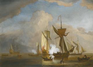 Willem Van De Velde The Younger - The Morning Gun