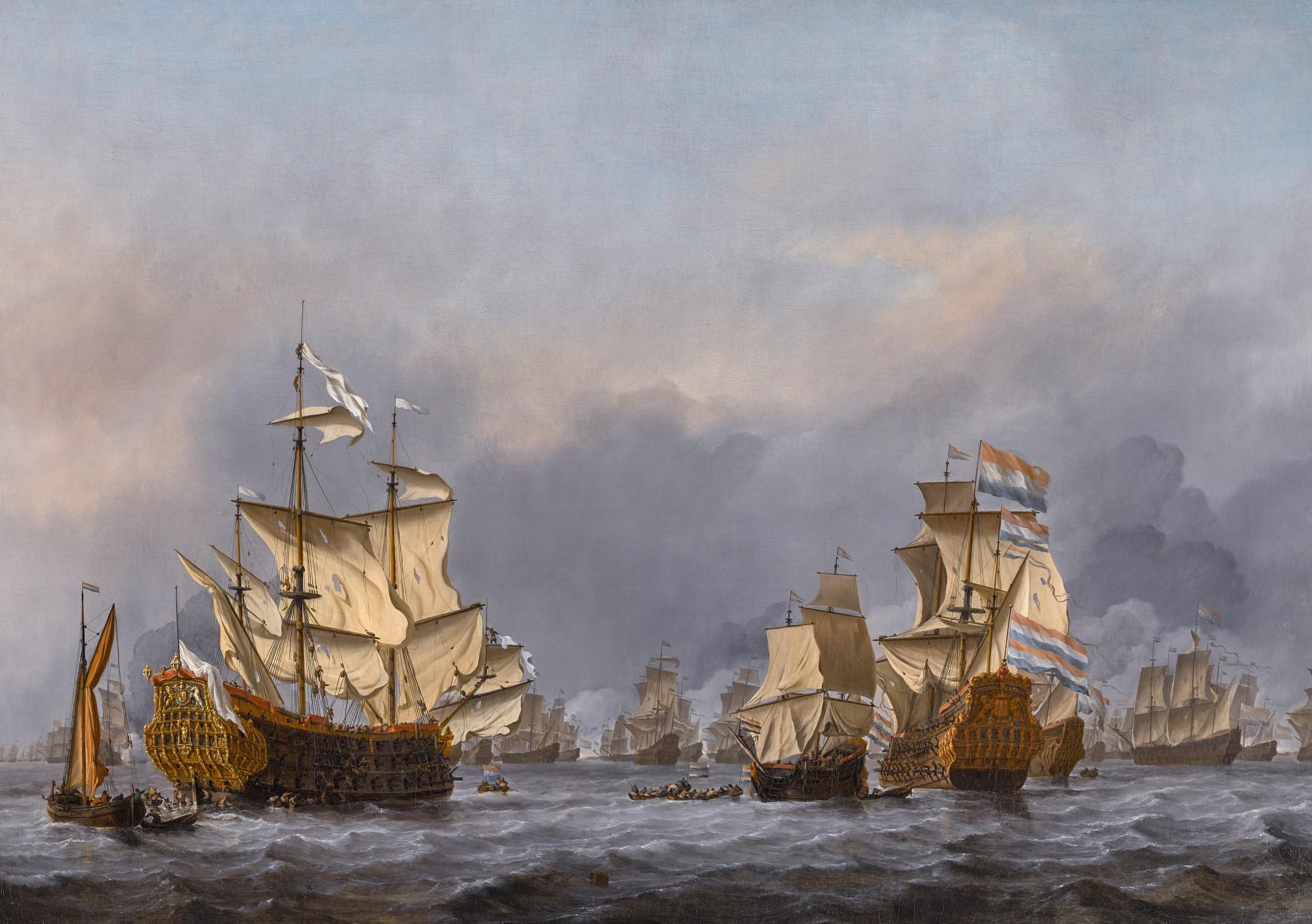 Willem van de Velde the Younger - The surrender of the Royal Prince during The Four Days\' Battle, 11–14 June 1666