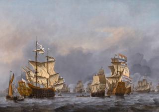 Willem van de Velde the Younger - The surrender of the Royal Prince during The Four Days\' Battle, 11–14 June 1666