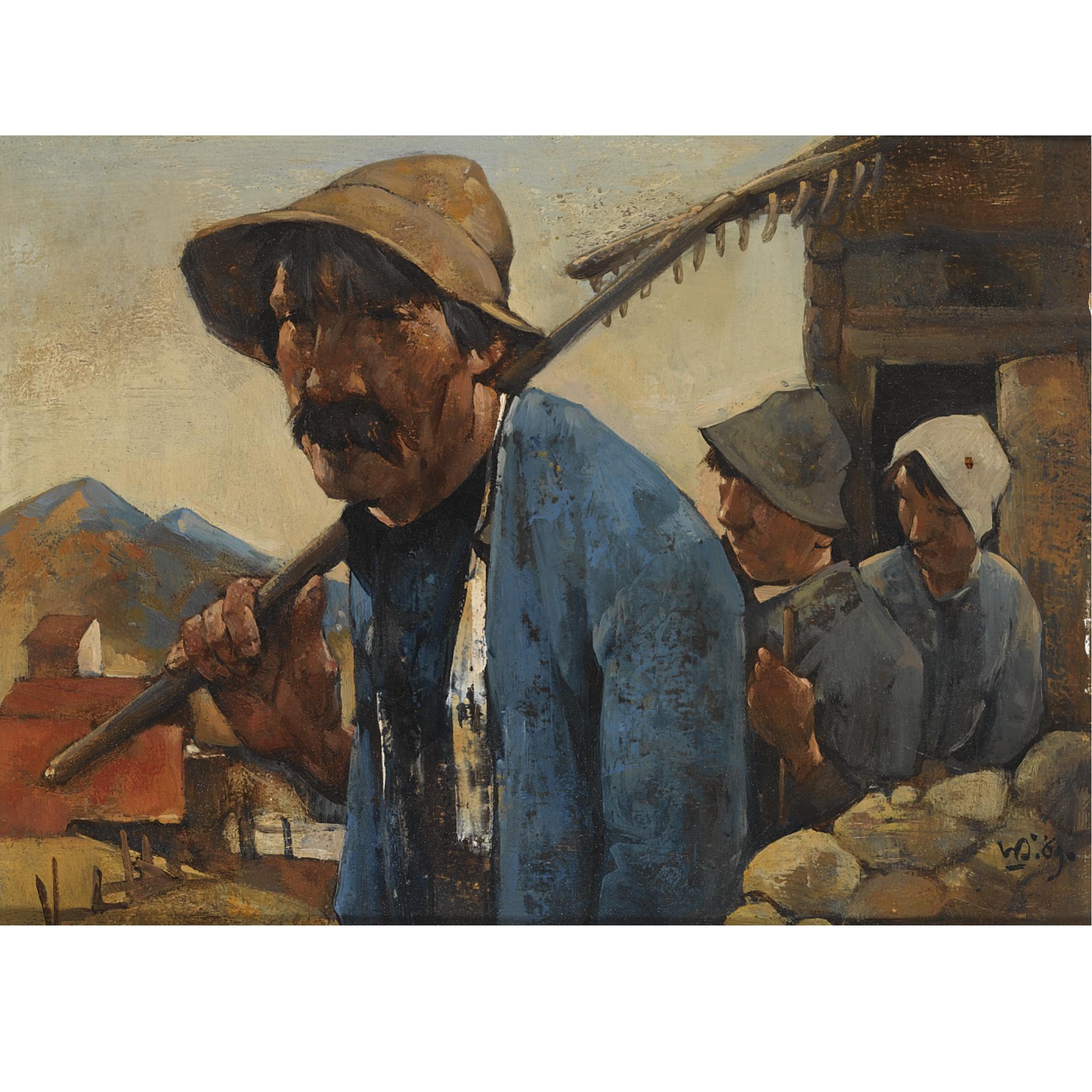 Willem van den Berg - \'Boeren In Scharans\'