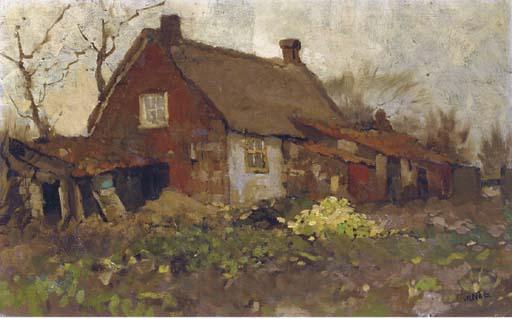 Willem van der Nat - Achter de Boerderij: Behind A Farm