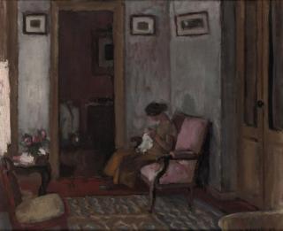 Willem Van Hasselt - Doing needlework