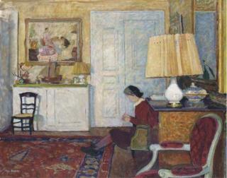 Willem van Hasselt - Femme à sa couture