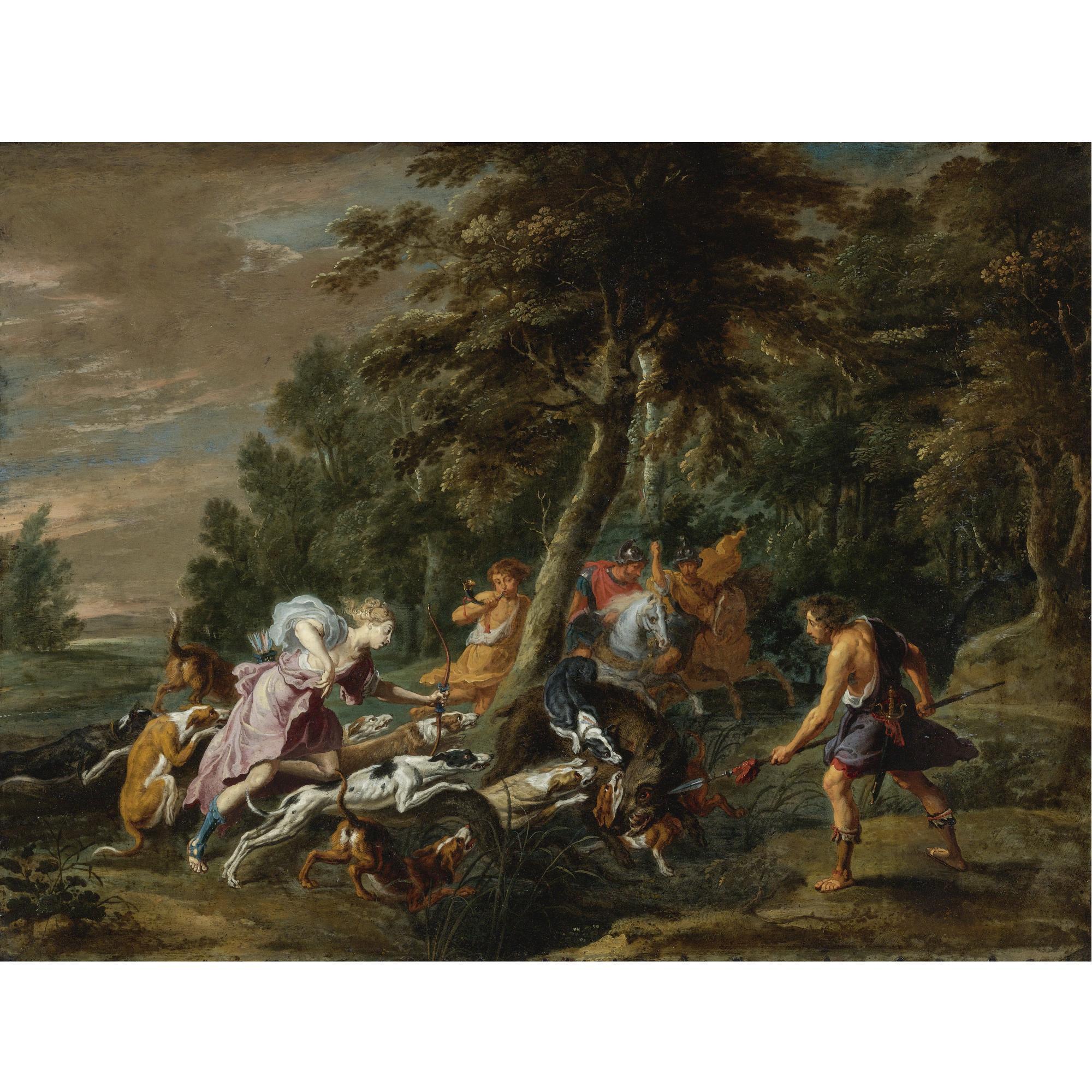 Willem Van Herp I - The Calydonian Boar Hunt