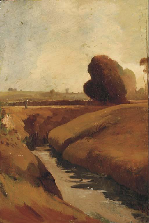 Willem Van Konijnenburg - Figure in a landscape