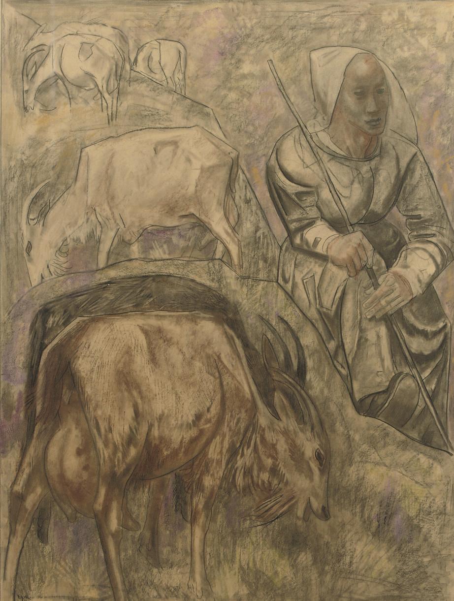 Willem Van Konijnenburg - Geitenhoedster - Goatherd