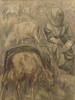 Willem Van Konijnenburg - Geitenhoedster - Goatherd