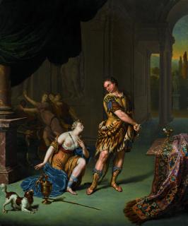 Willem Van Mieris - Circe Begging Ulysses For Mercy After He Has Resisted Her Drugged Cup