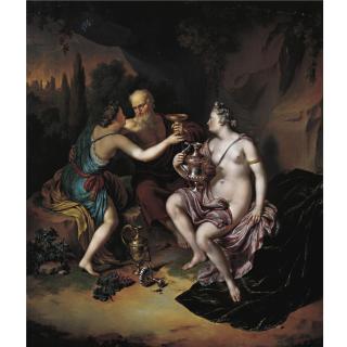 Willem van Mieris - Lot And His Daughters