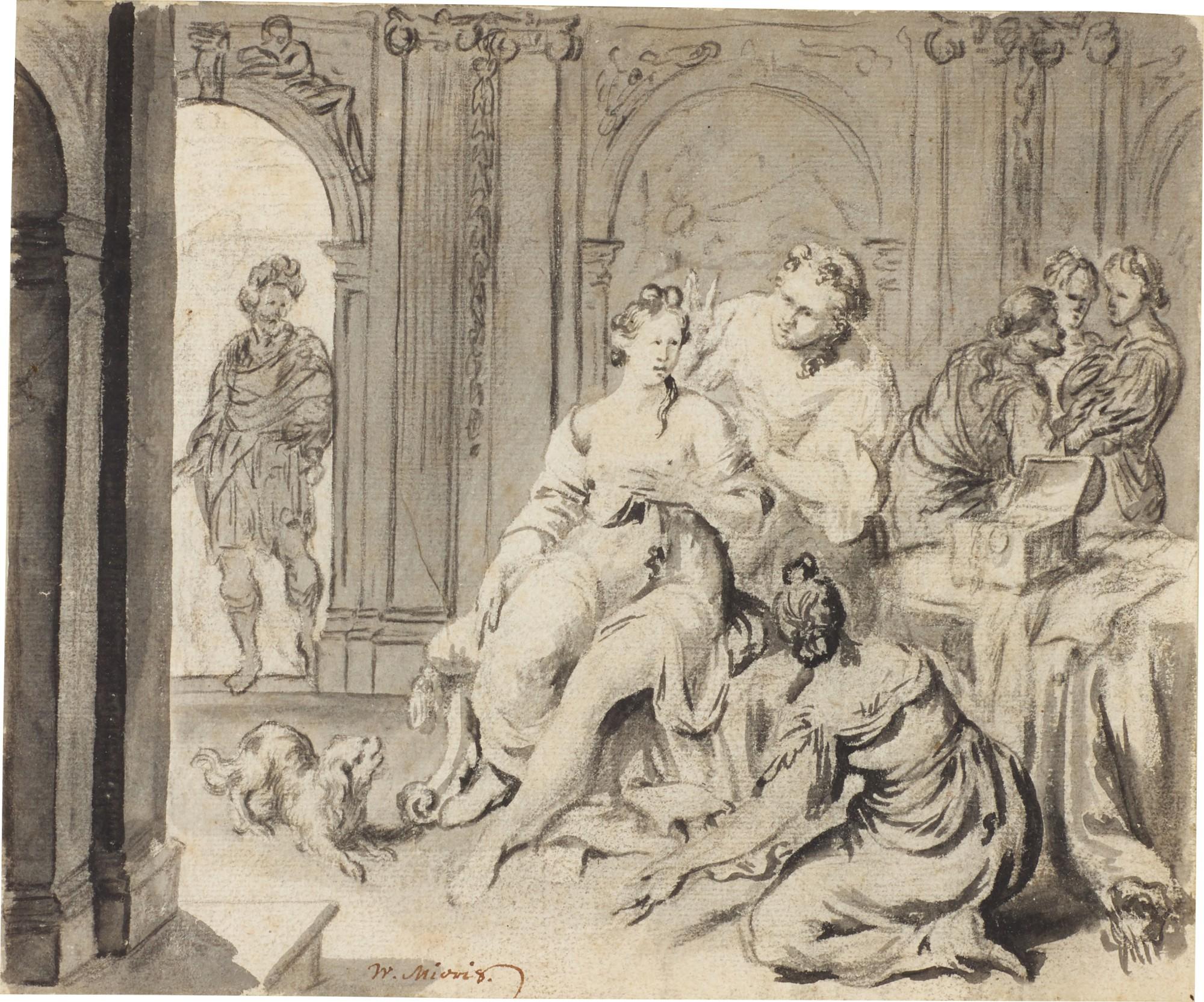 Willem Van Mieris - Preciosa recognised as Constanza