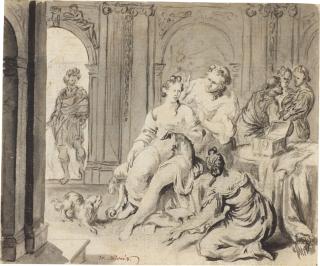 Willem Van Mieris - Preciosa recognised as Constanza