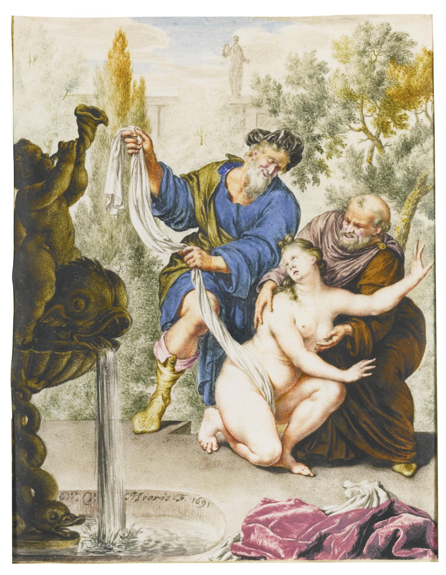 Willem Van Mieris - Susannah And The Elders