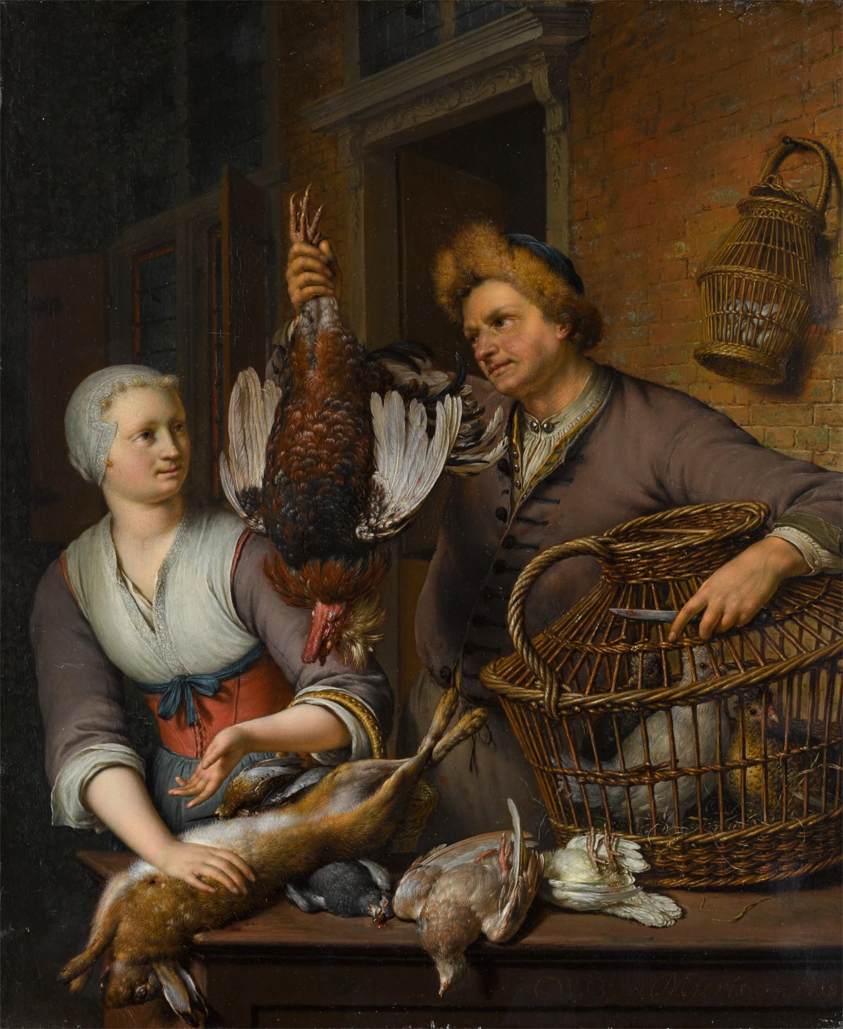 Willem van Mieris - The poultry seller