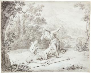 Willem Van Mieris - Venus Mourning Adonis