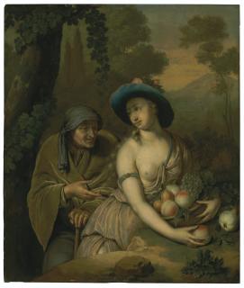 Willem Van Mieris - Vertumnus and Pomona