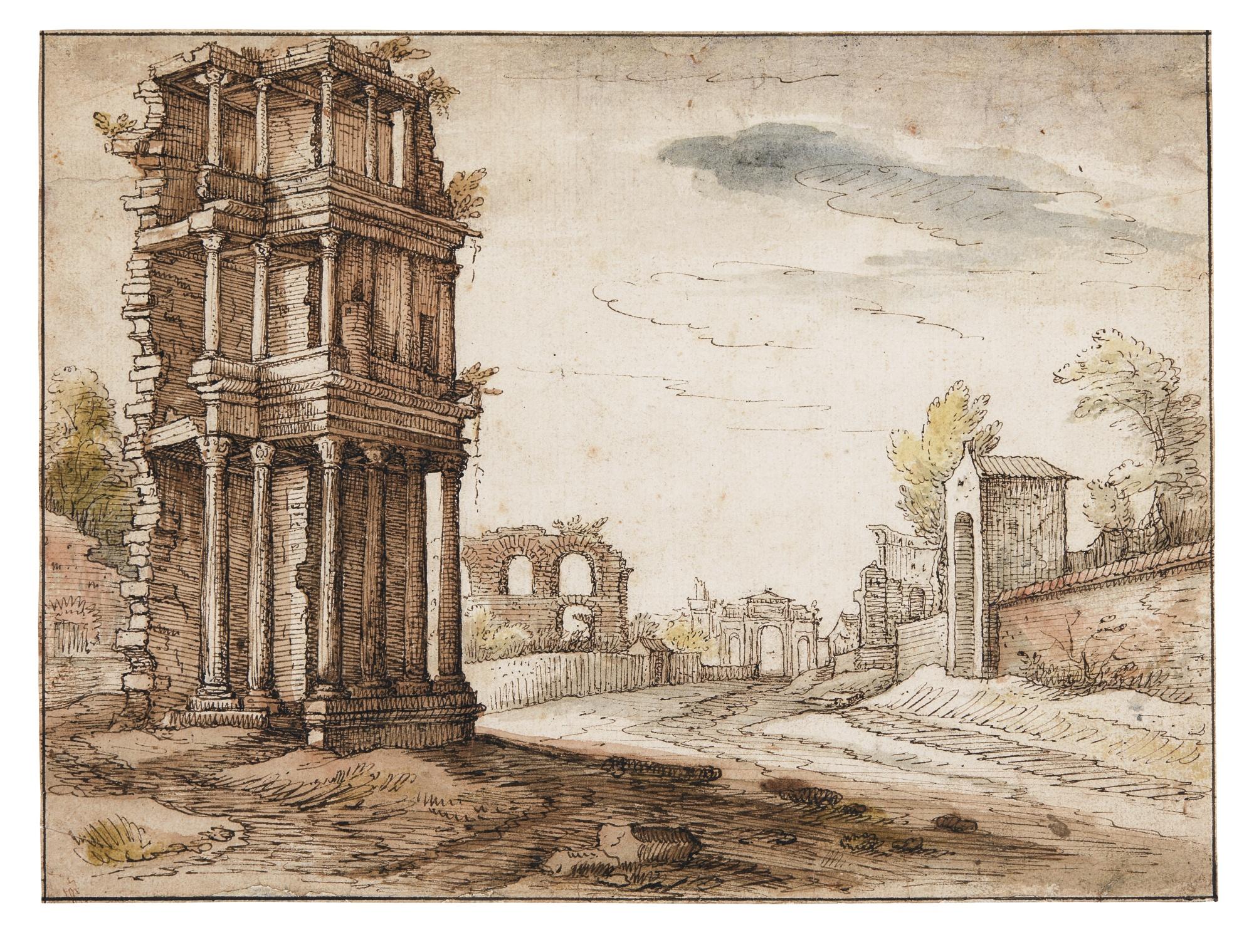 Willem Van Nieulandt Ii - The Septizonium Severi, Rome