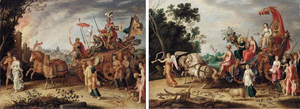 Willem Van Nieulandt II - The Triumph of War; and The Triumph of Peace