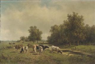 Willem Vester - Cows In Evening Light