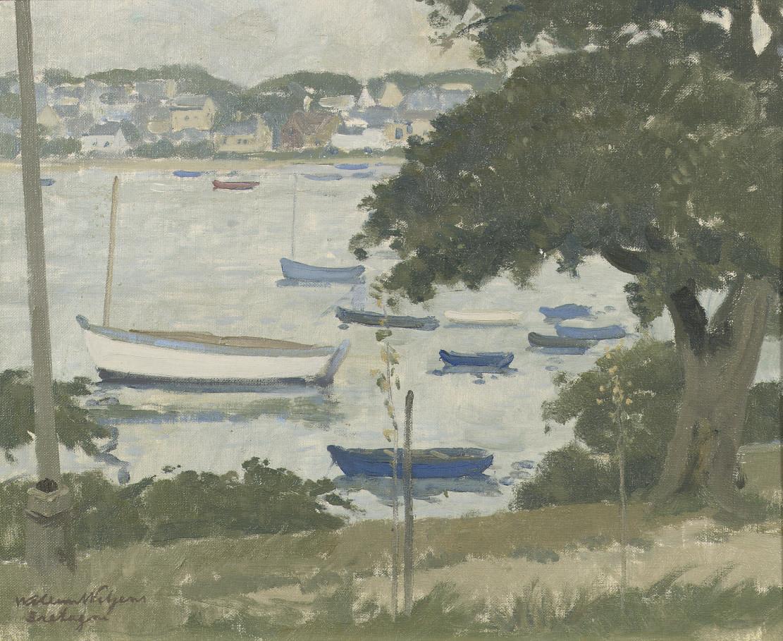 Willem Witjens - Boats on the river Odet, Bretagne