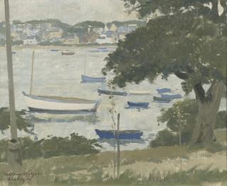 Willem Witjens - Boats on the river Odet, Bretagne