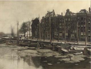 Willem Witsen - A view of the Binnenkant, Amsterdam