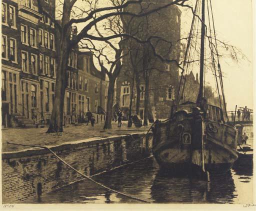 Willem Witsen - Binnenkant met afbraak