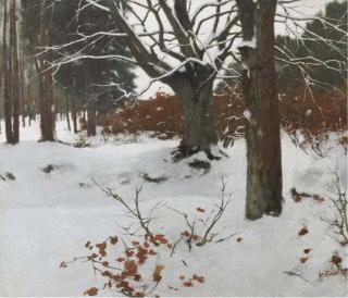 Willem Witsen - Bos in de sneeuw