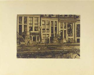 Willem Witsen - Spelende kinderen op de stoep