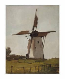 Willem Witsen - Witte molen, Wijk bij Duurstede: the windmill