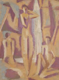 Willi Baumeister - Am Wasserfall V (At The Waterfall V)