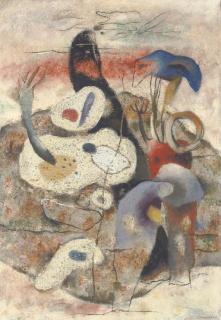 Willi Baumeister - Eidos Mit Weißer Sandfläche