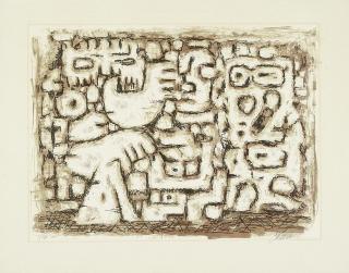 Willi Baumeister - Gespräch der Riesen Mauer