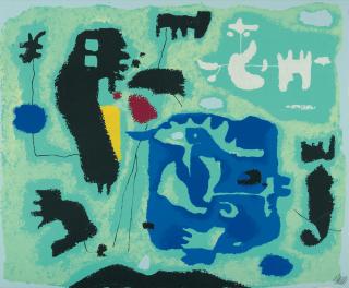 Willi Baumeister - Grün – Komposition in Grün.