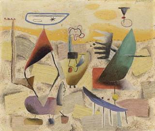 Willi Baumeister - Horizont orange