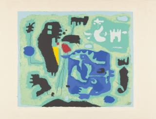 Willi Baumeister - Komposition in Grün