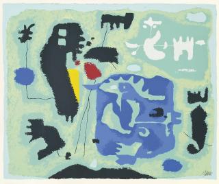 Willi Baumeister - Komposition In Grün