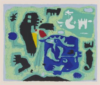 Willi Baumeister - Komposition in Grün