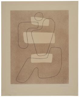 Willi Baumeister - Linienfigur mit hellen Flächen (Line Figure with Bright Areas)