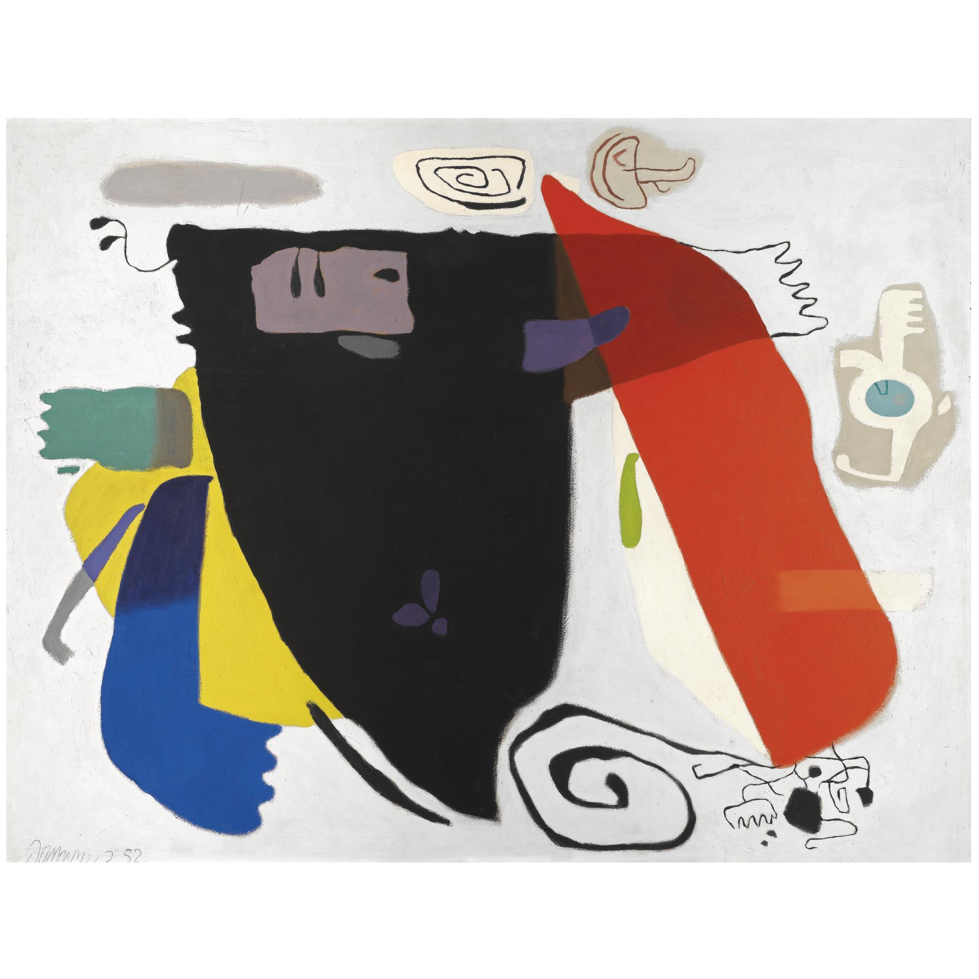 Willi Baumeister - Phantom Mit Rot