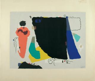 Willi Baumeister - Phantom mit roter Figur (Phantom II).