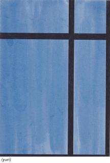 Willi Kopf - Un ensemble de quatre oeuvres sur papier:  (i) Drei zu vier linien  (ii) Sans titre  (iii) Blau - Schwarz  (iv) Sans titre