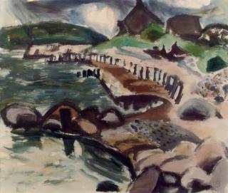 Willi Oltmans - A coastal landscape