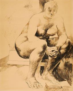 Willi Sitte - Frauenakt.