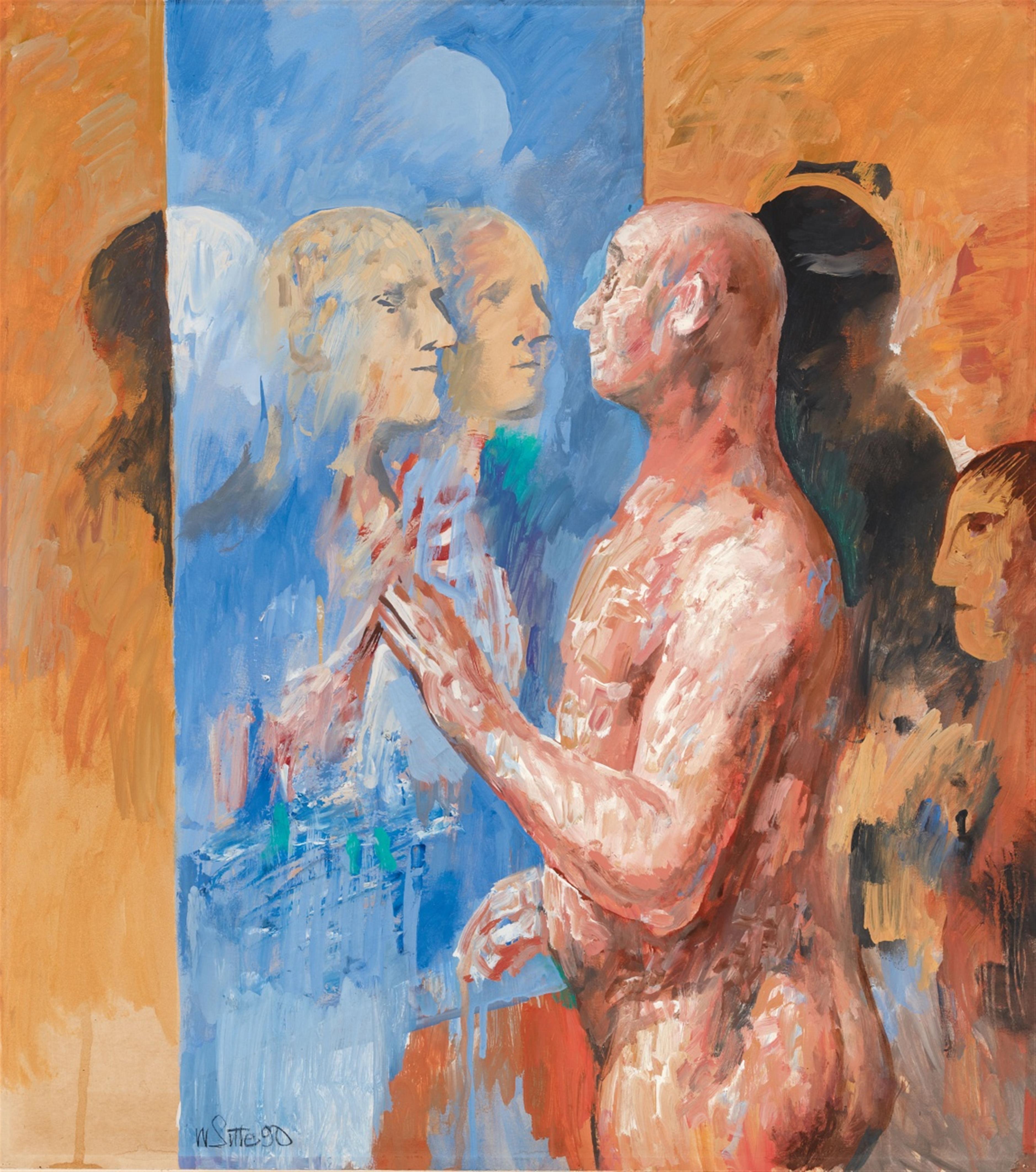 Willi Sitte - Herr Mittelmaß bewundert sich im Schaufenster