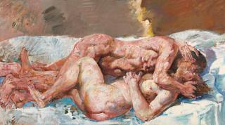 Willi Sitte - Ohne Titel (Liebespaar).