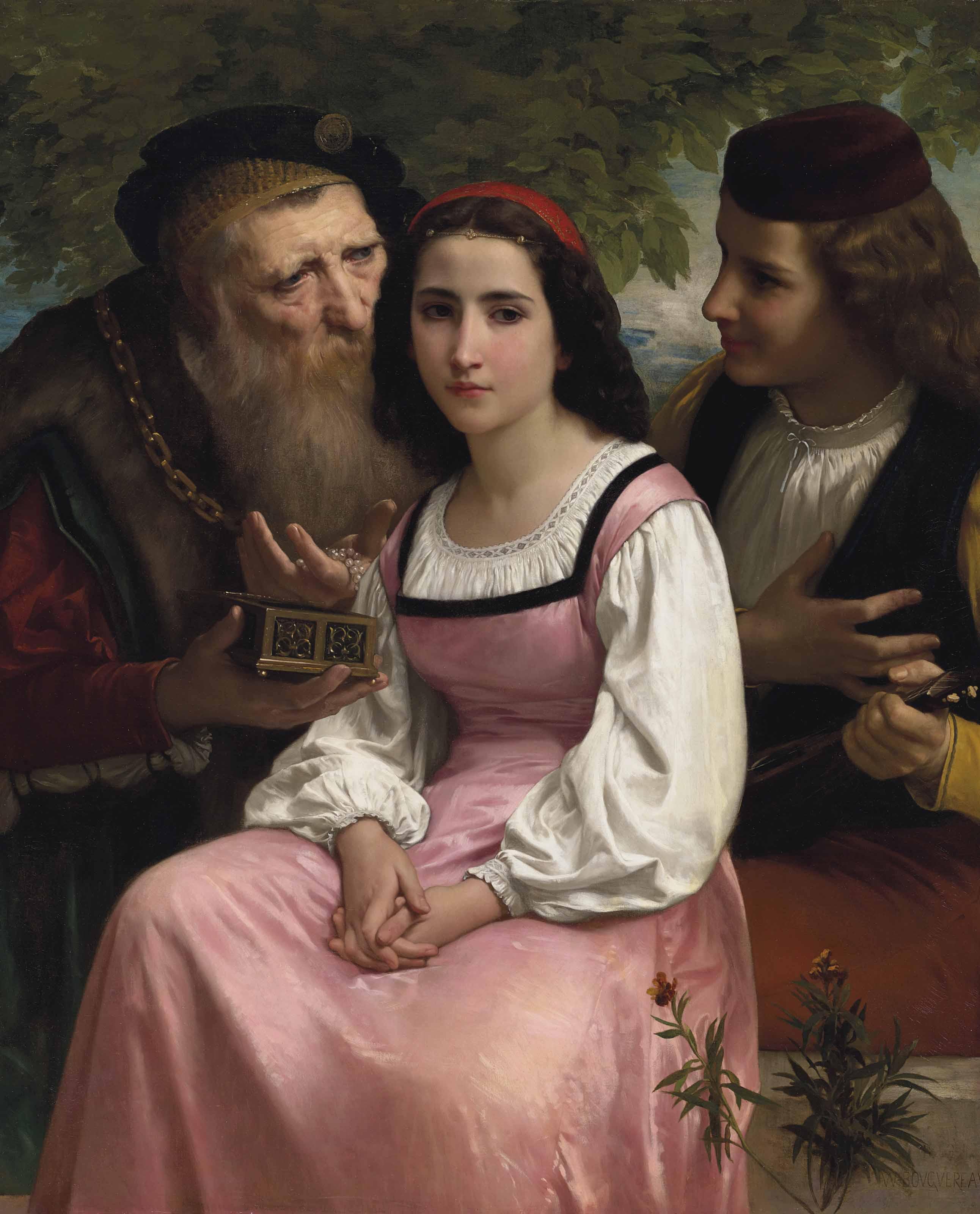 William Adolphe Bouguereau - Entre la richesse et l\'amour