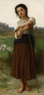 William-Adolphe Bouguereau - Jeune bergère debout