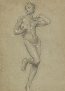 William-Adolphe Bouguereau - Study of a nude youth