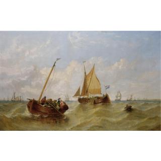 William Adolphus Knell - Shipping Off The Dutch Coast