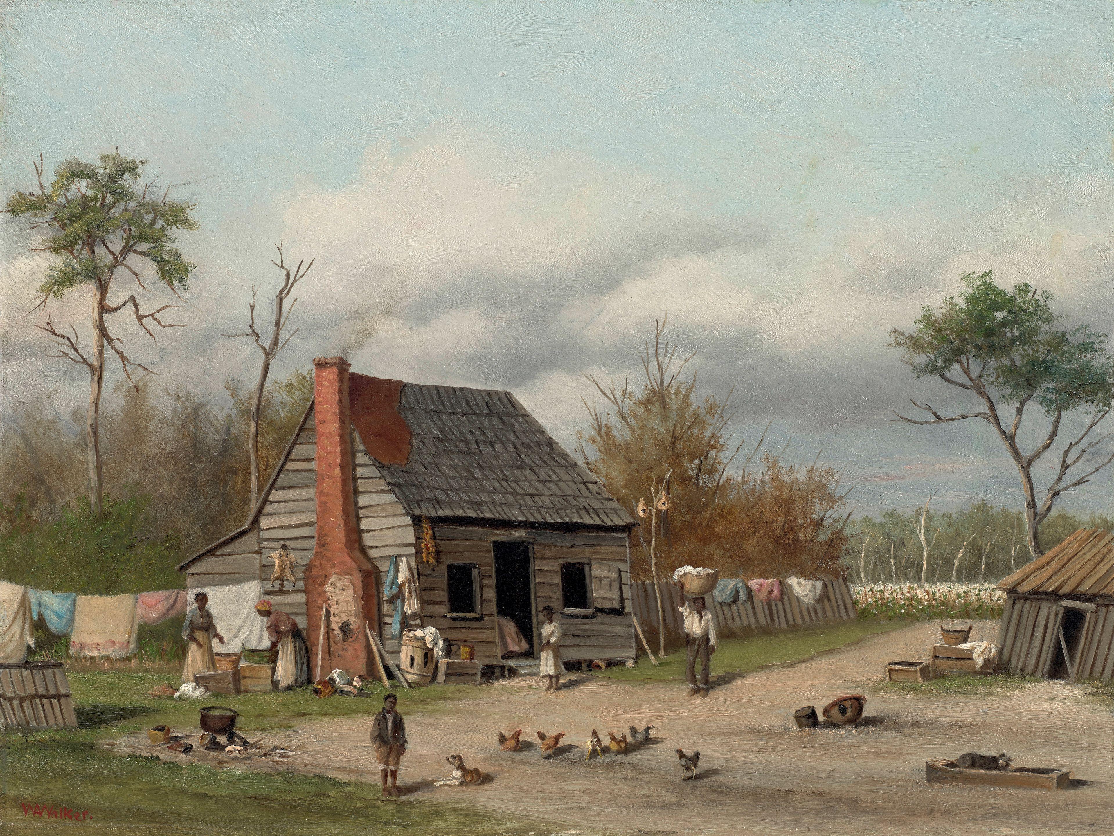 William Aiken Walker - Cabin Scene